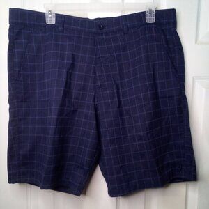 Hang Ten Shorts Men 40 Casual Plaid Blue
